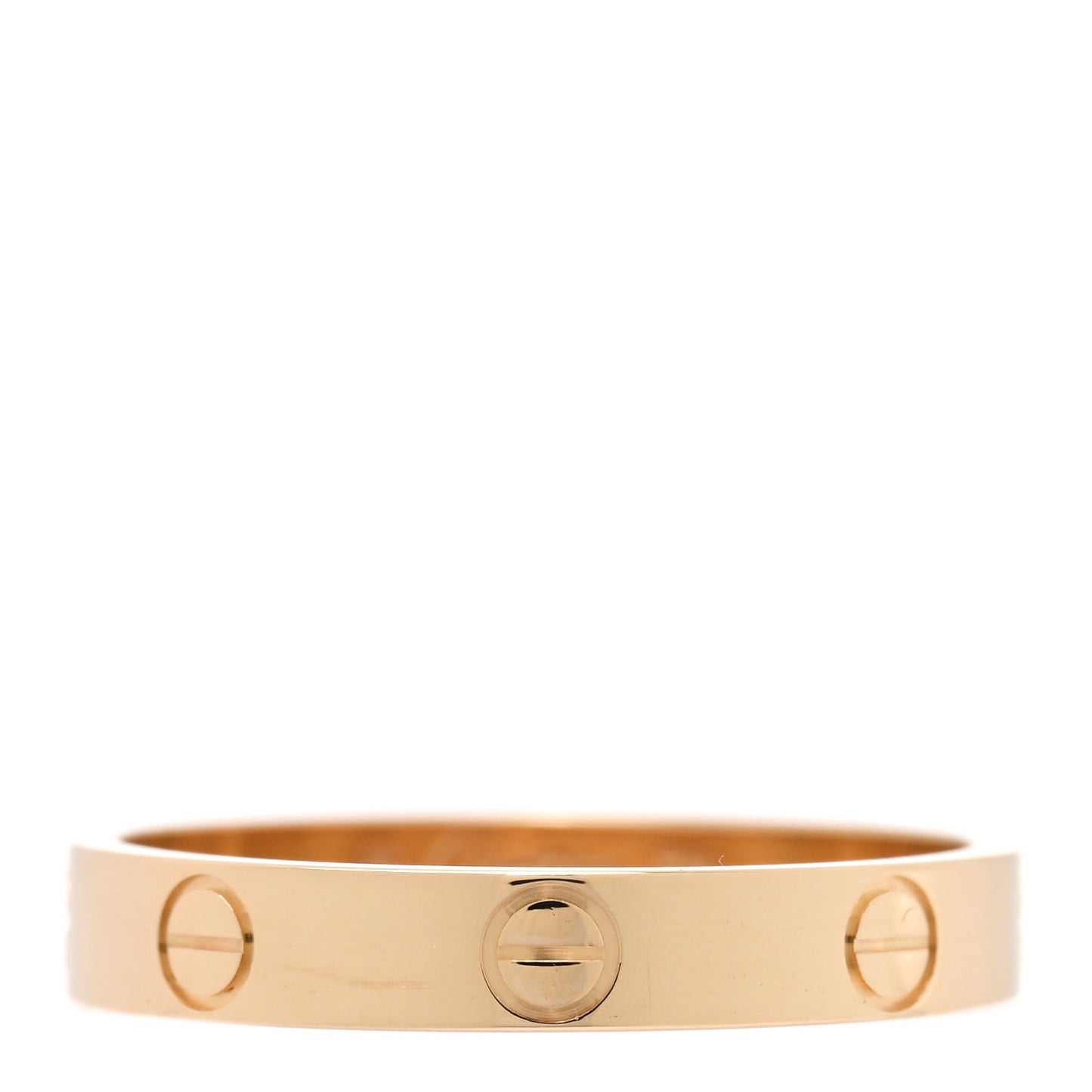 18K Yellow Gold 3.5mm LOVE Wedding Band Ring 58 8.5