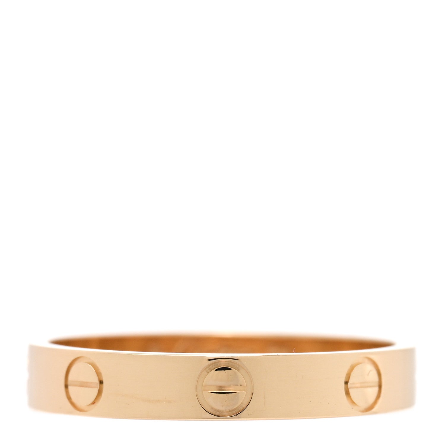 Cartier 18K Yellow Gold 3.5mm LOVE Wedding Band Ring 58 8.5 1 of 5