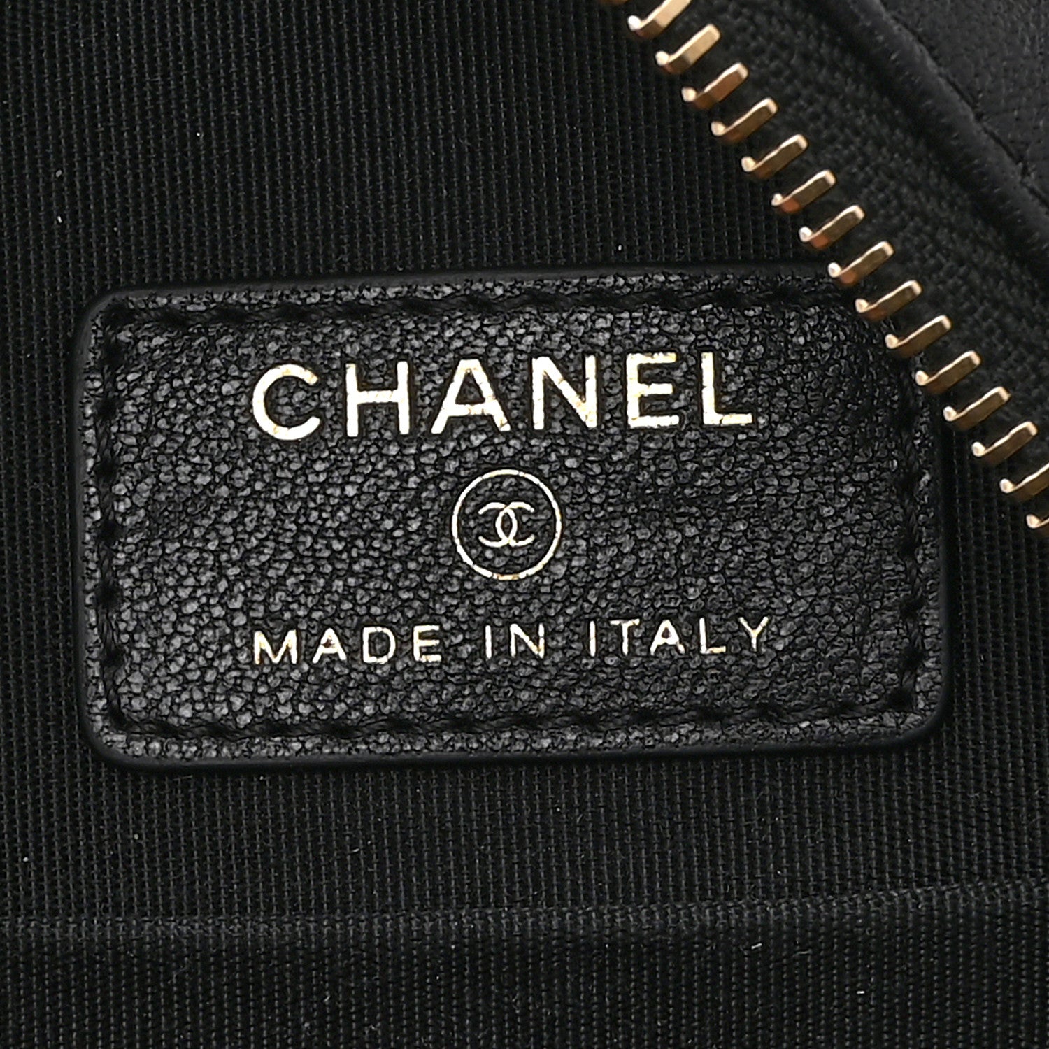 Chanel Goatskin Quilted Chanel 19 Round Clutch With Chain Black Black 6 of 11