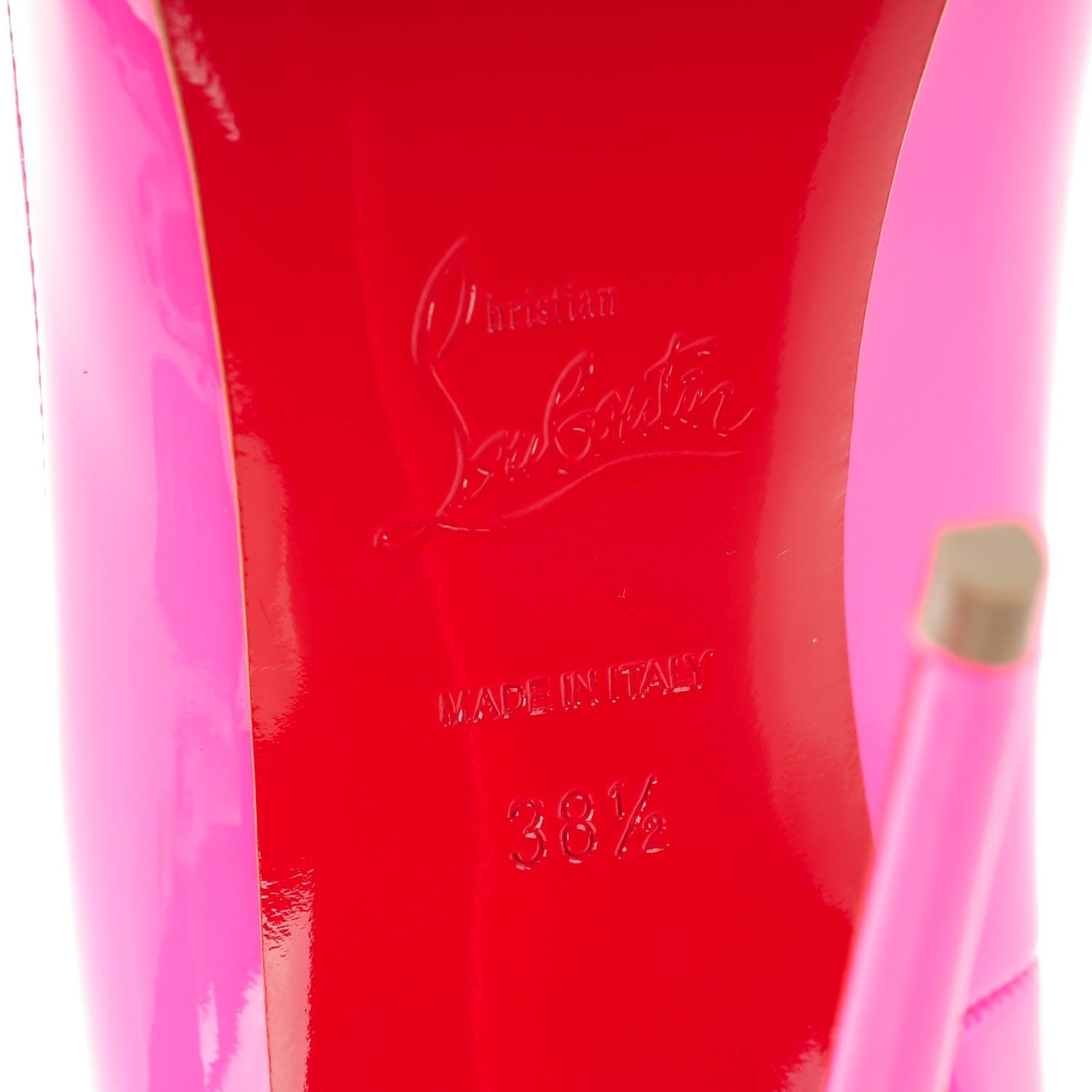 Christian Louboutin Patent So Kate 120 Pumps 38.5 Shocking Pink 6 of 7