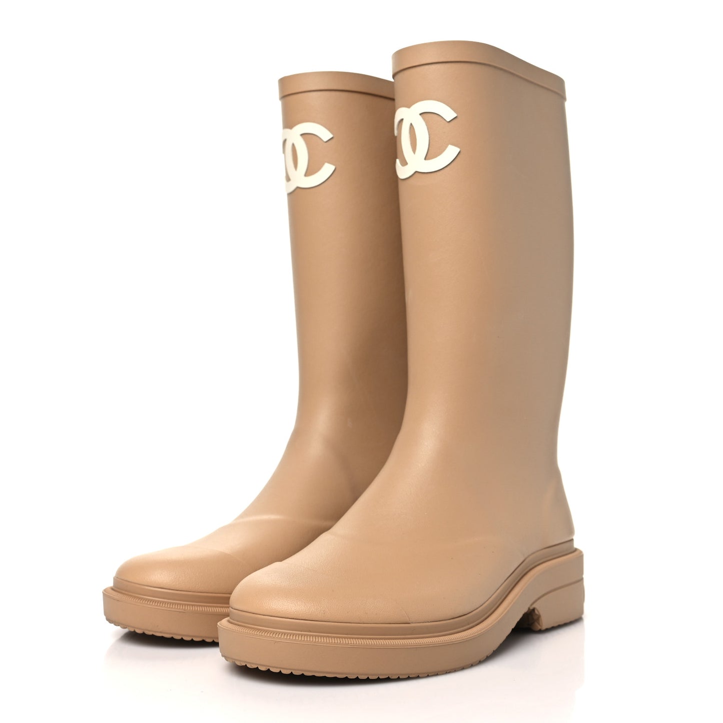 Caoutchouk CC High Boots 36 Beige