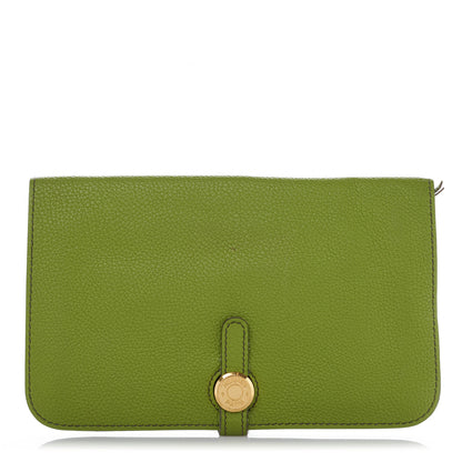 Hermes Togo Dogon Duo Wallet Vert Anis 1 of 12