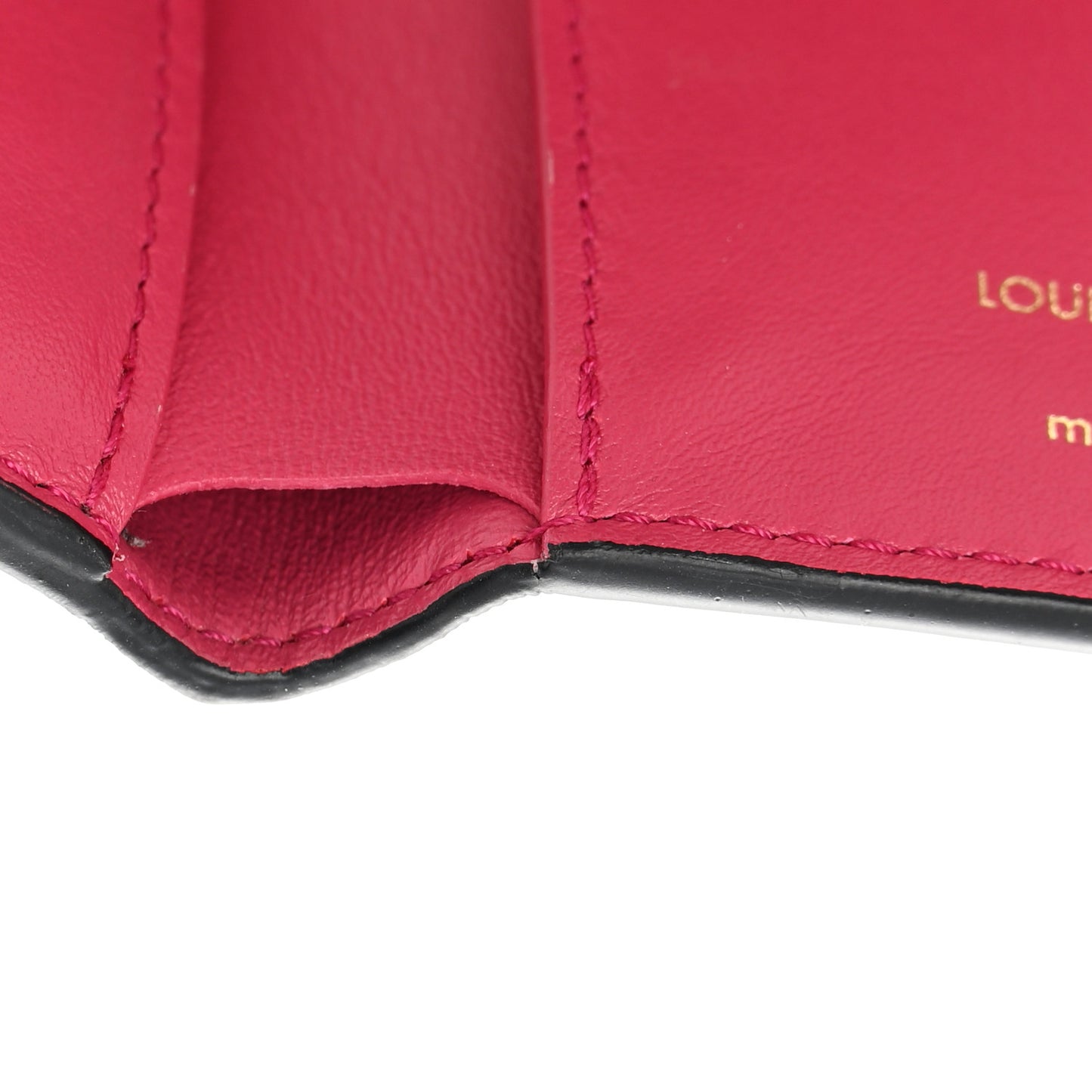 Smooth Calfskin LV Pont 9 Compact Wallet Black