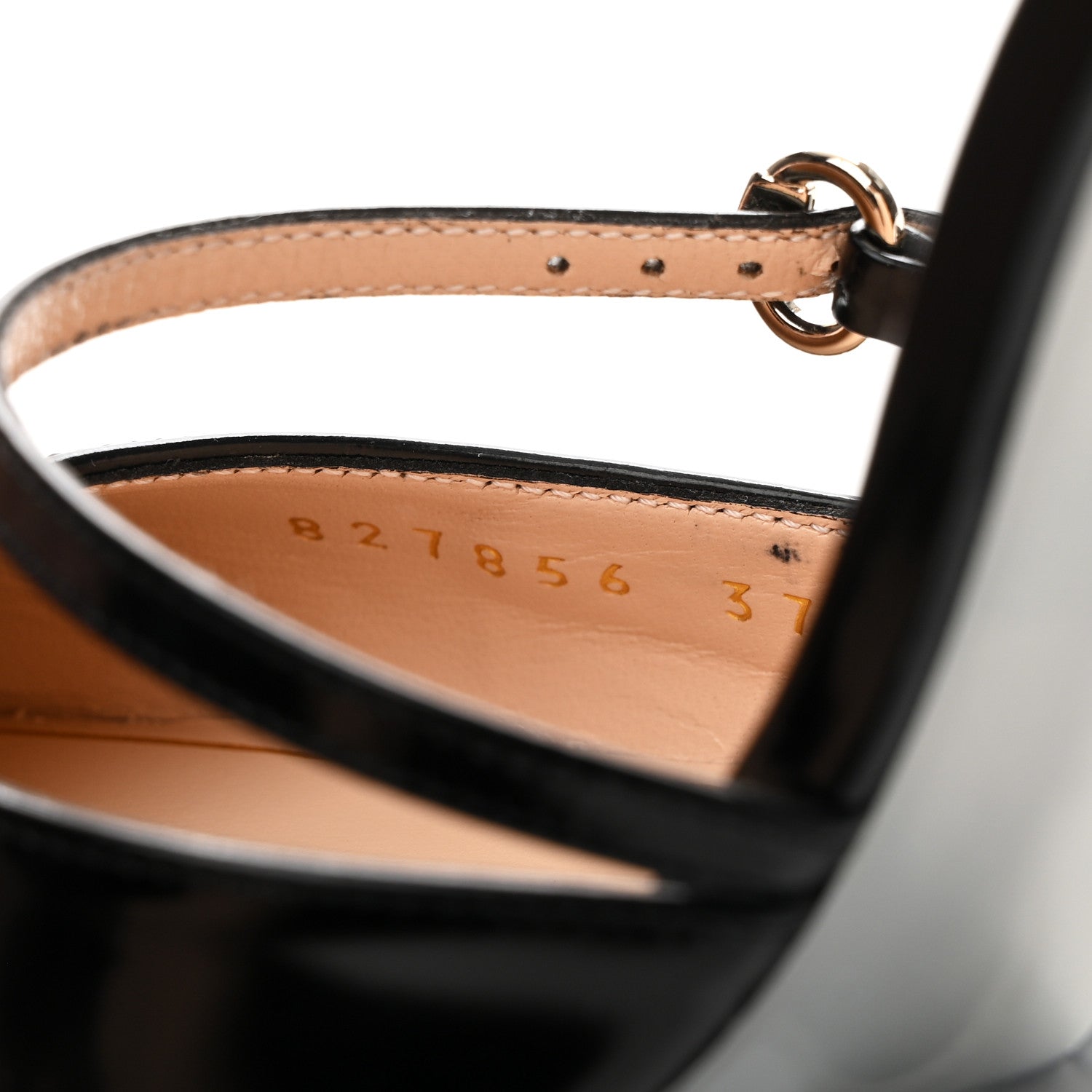 Gucci Regent Calfskin Wedge Mules 37 Black 9 of 11