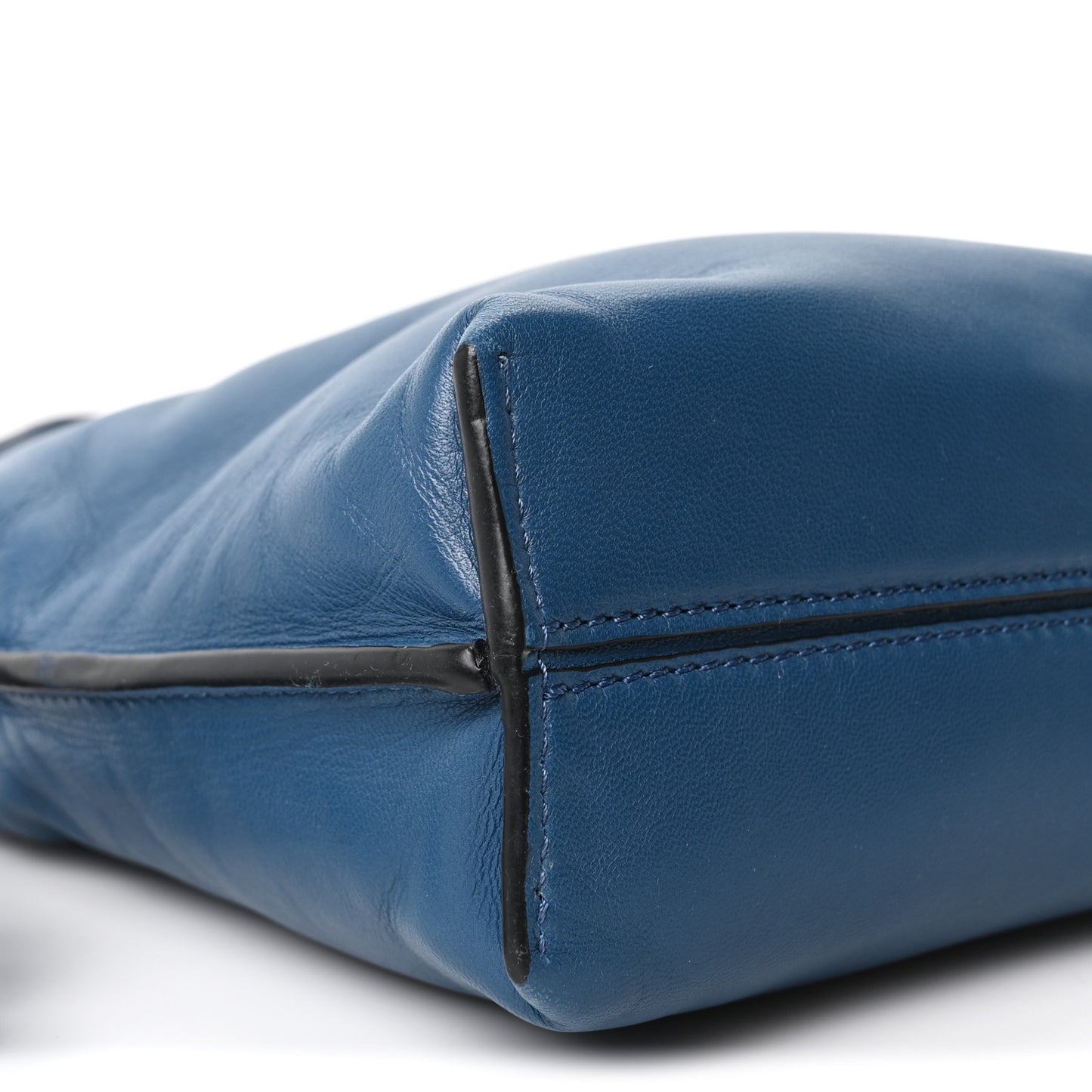 Nappa Mini Flamenco Knot Clutch Abyss Blue