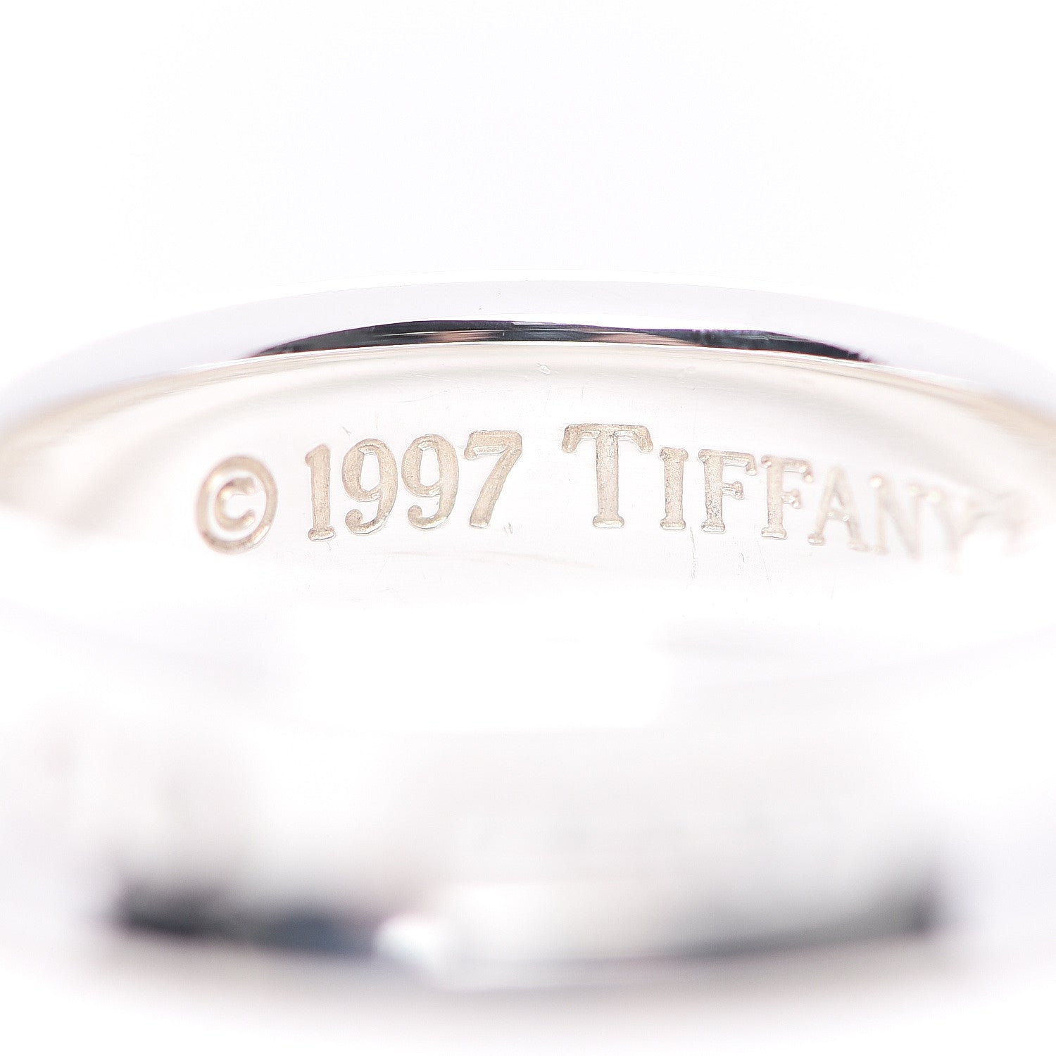 Tiffany Sterling Silver 1837 Band Ring 62 10 3 of 5