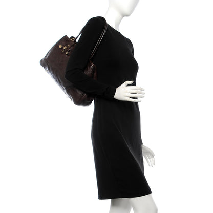 Gucci Guccissima Medium Princy Tote Dark Brown 2 of 7