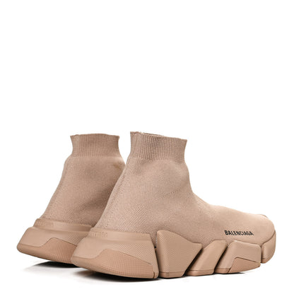 Balenciaga Technical 3D Recycled Knit Womens Speed 2.0 Sneakers 40 Monocolor Beige 4 of 9
