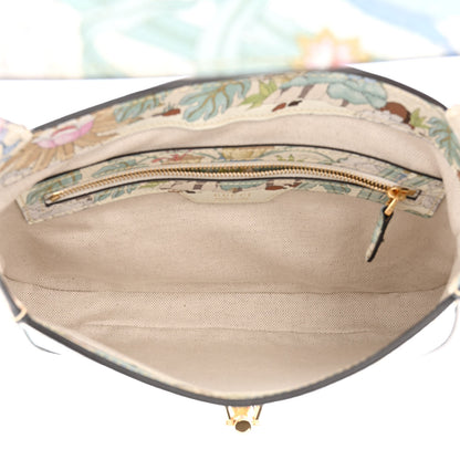 Gucci New Shangai Calfskin Tiger Savanah Small Jackie 1961 Hobo Chalky White Multicolor 5 of 10