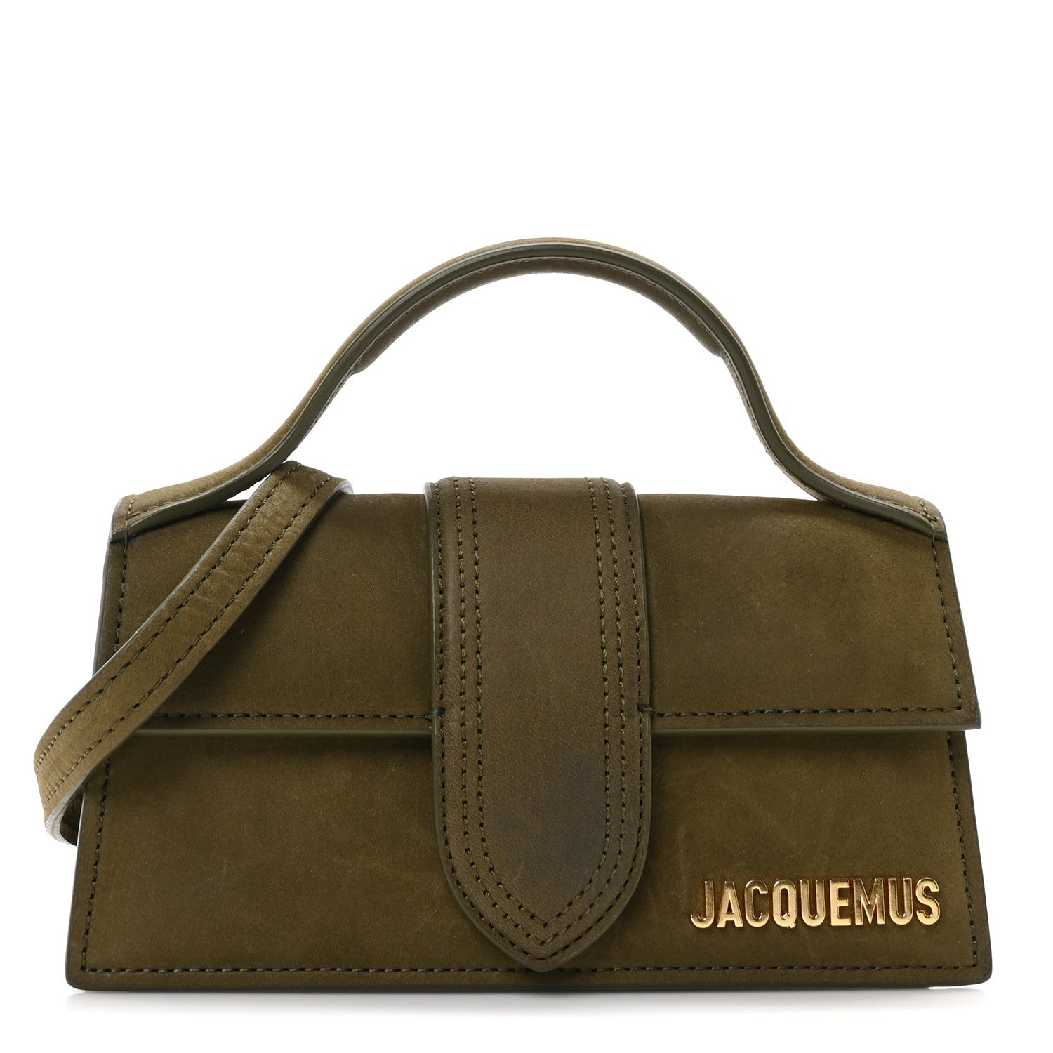 Jacquemus Suede Calfskin Le Bambino Dark Khaki 1 of 10