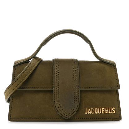 Jacquemus Suede Calfskin Le Bambino Dark Khaki 1 of 10