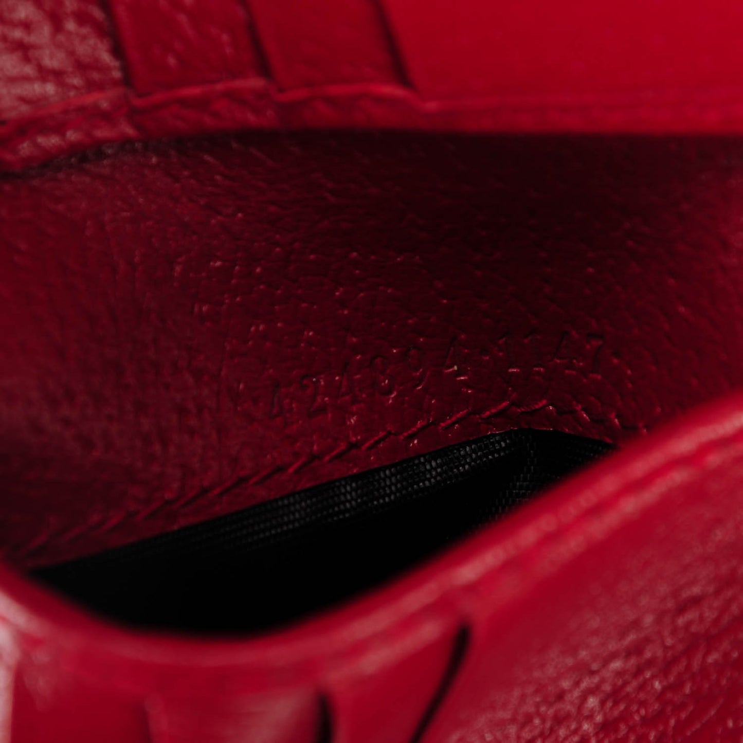 GG Supreme Monogram Tian French Flap Wallet Beige Multicolor Red