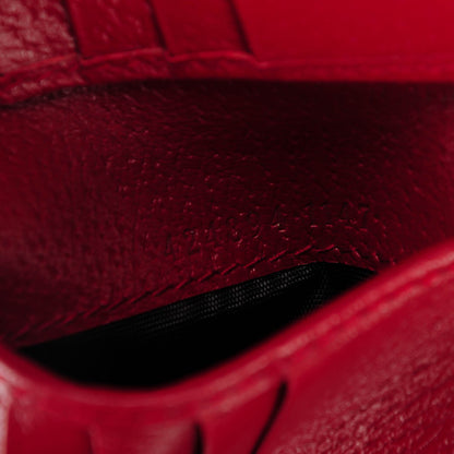 Gucci GG Supreme Monogram Tian French Flap Wallet Beige Multicolor Red 7 of 7