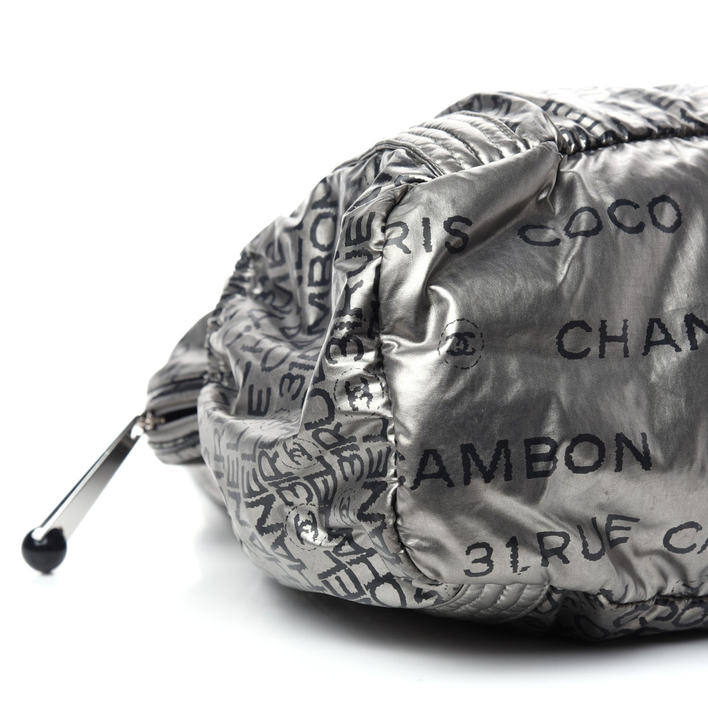 Lacquered Canvas Medium Unlimited Tote Argent Fonce