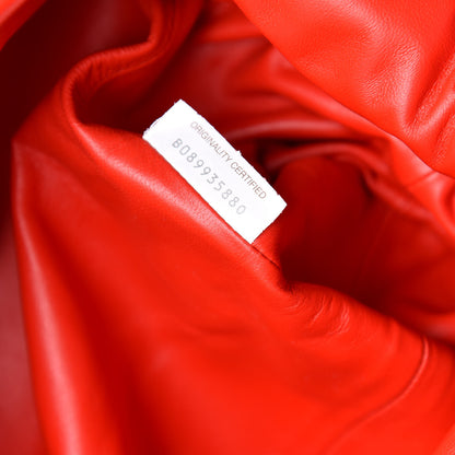 Bottega Veneta Nappa Maxi Intrecciato The Pouch Oversized Clutch Bright Red 7 of 7