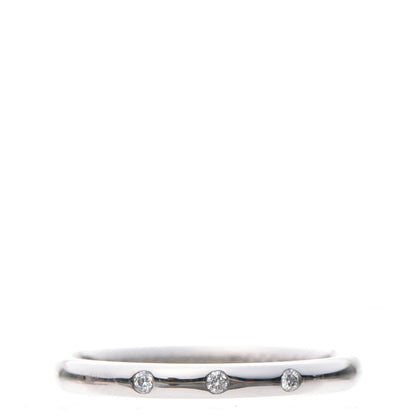 Chanel Platinum Diamond Band Ring 52 6 1 of 6