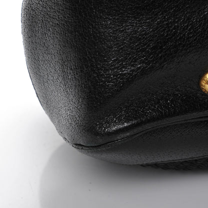 Prada Paglia Cinghiale Frame Tote Black 11 of 11