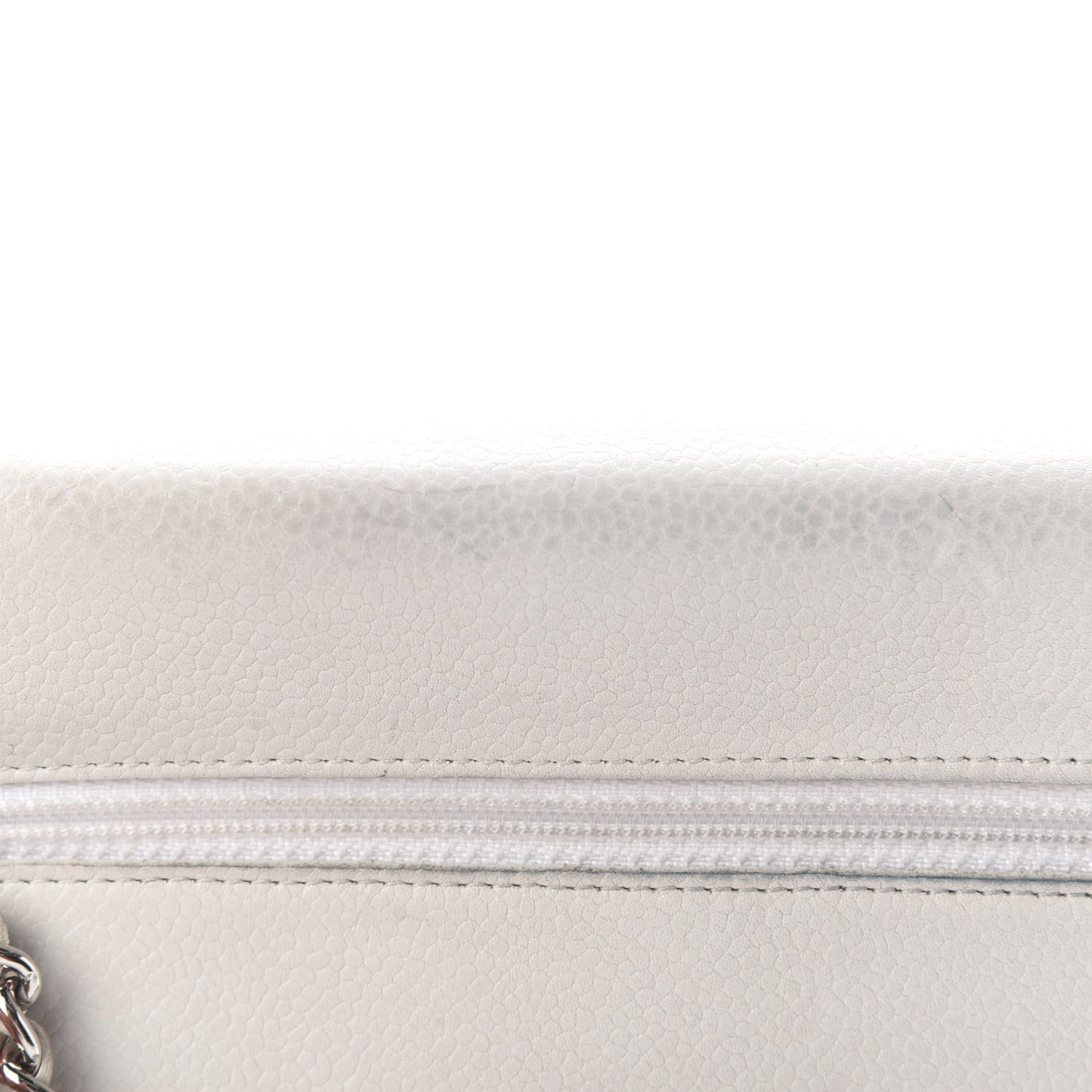 Caviar Timeless CC Wallet on Chain WOC White