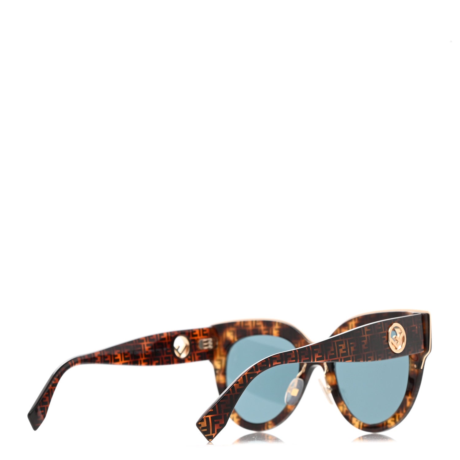 Fendi Acetate F is Fendi FF Cat Eye Sunglasses FF 0360/G/S Havana 4 of 7