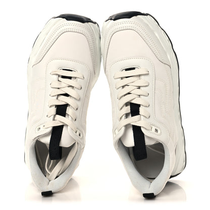 Hermes Parachute Fabric Calfskin Impulse Sneakers 36 White 2 of 9