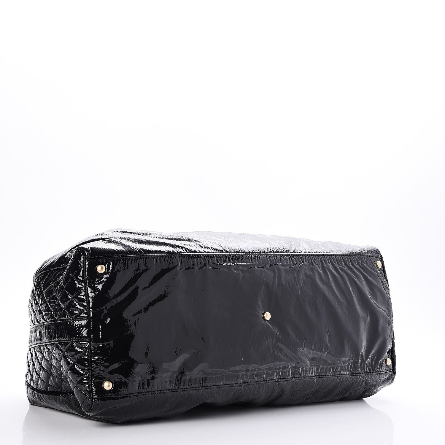 Chanel Vinyl Rock and Chain XL Bowler Black 4 of 6
