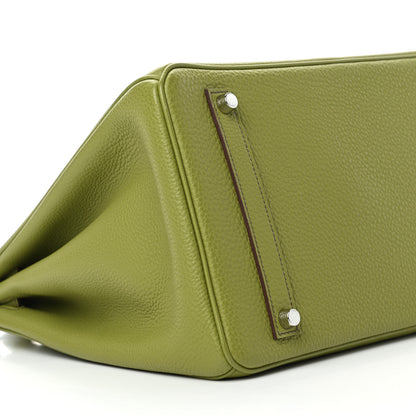 Hermes Togo Birkin 35 Vert Anis 8 of 9