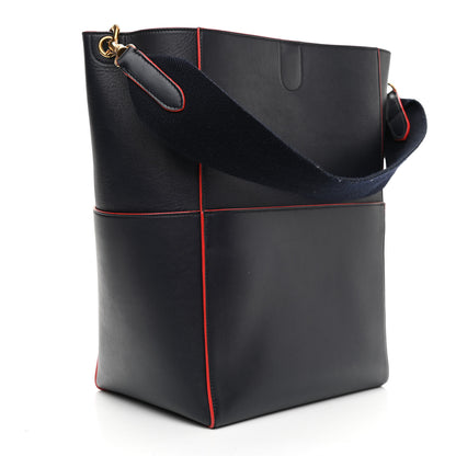 Celine Supersoft Calfskin Sangle Bucket Bag Navy 3 of 11