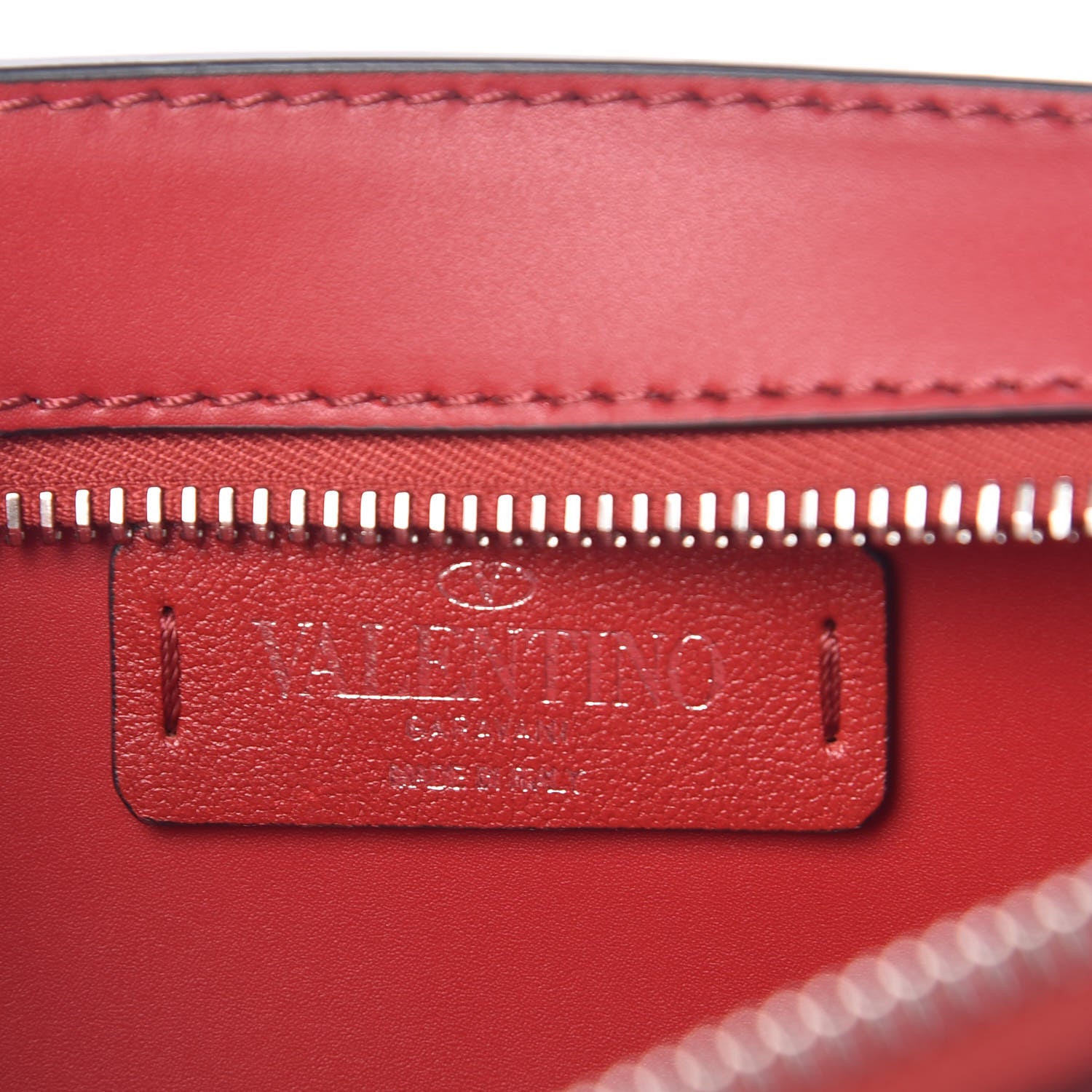 Valentino Garavani Calfskin Mens VLTN Belt Bag Rosso Valentino White 6 of 9