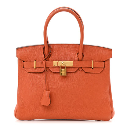 Hermes Togo Birkin 30 Orange 1 of 14