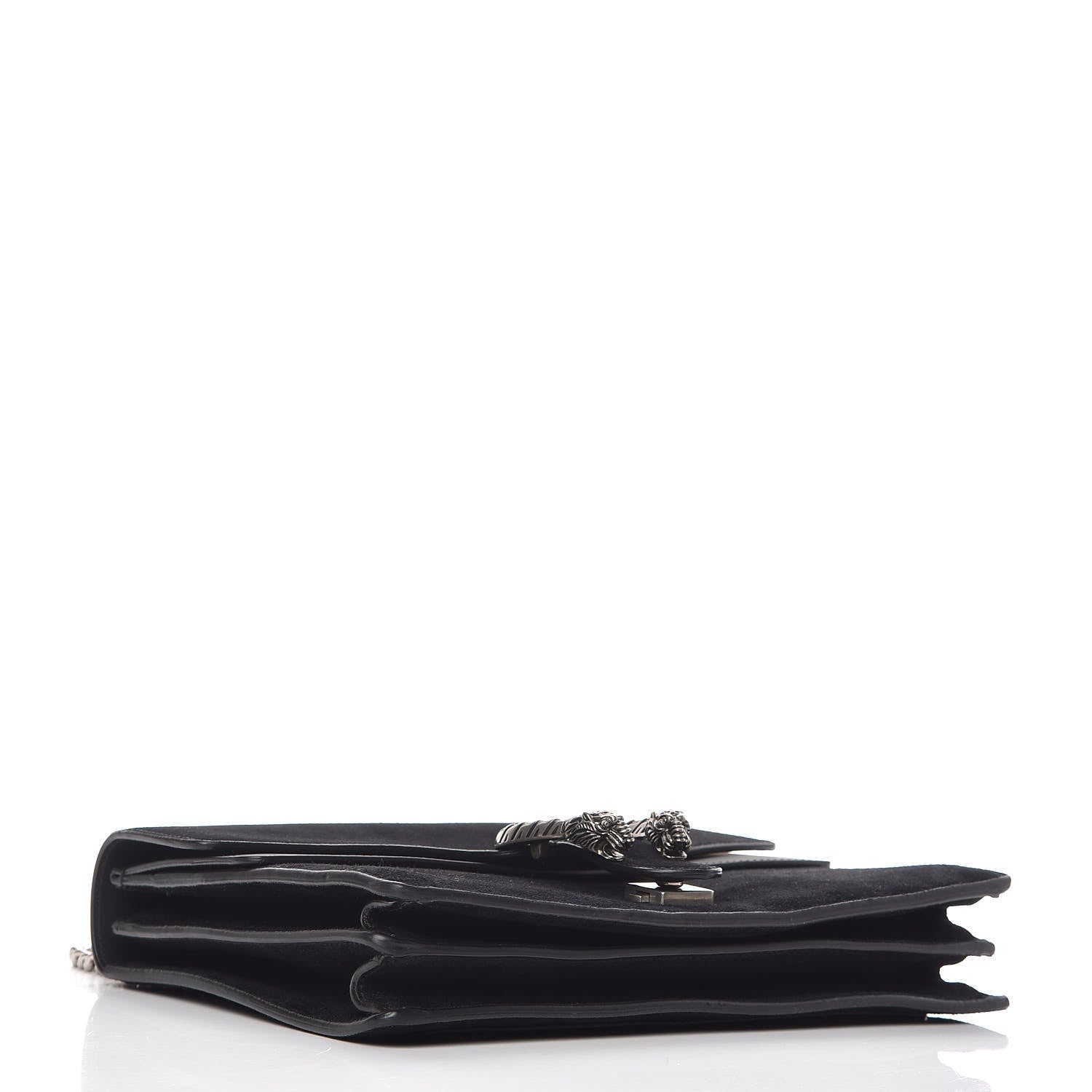 Gucci Suede Medium Dionysus Shoulder Bag Black 4 of 9