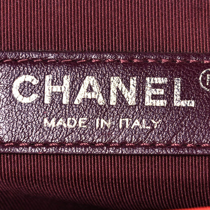 Chanel Wrinkled Lambskin Chevron Quilted Medium Boy Flap Orange 7 of 15