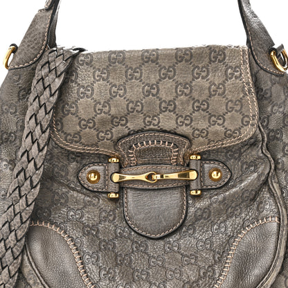 Gucci Guccissima Large New Pelham Satchel Grey 8 of 10