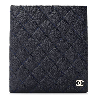 Chanel Caviar Quilted Notebook Navy Blue 1 of 9