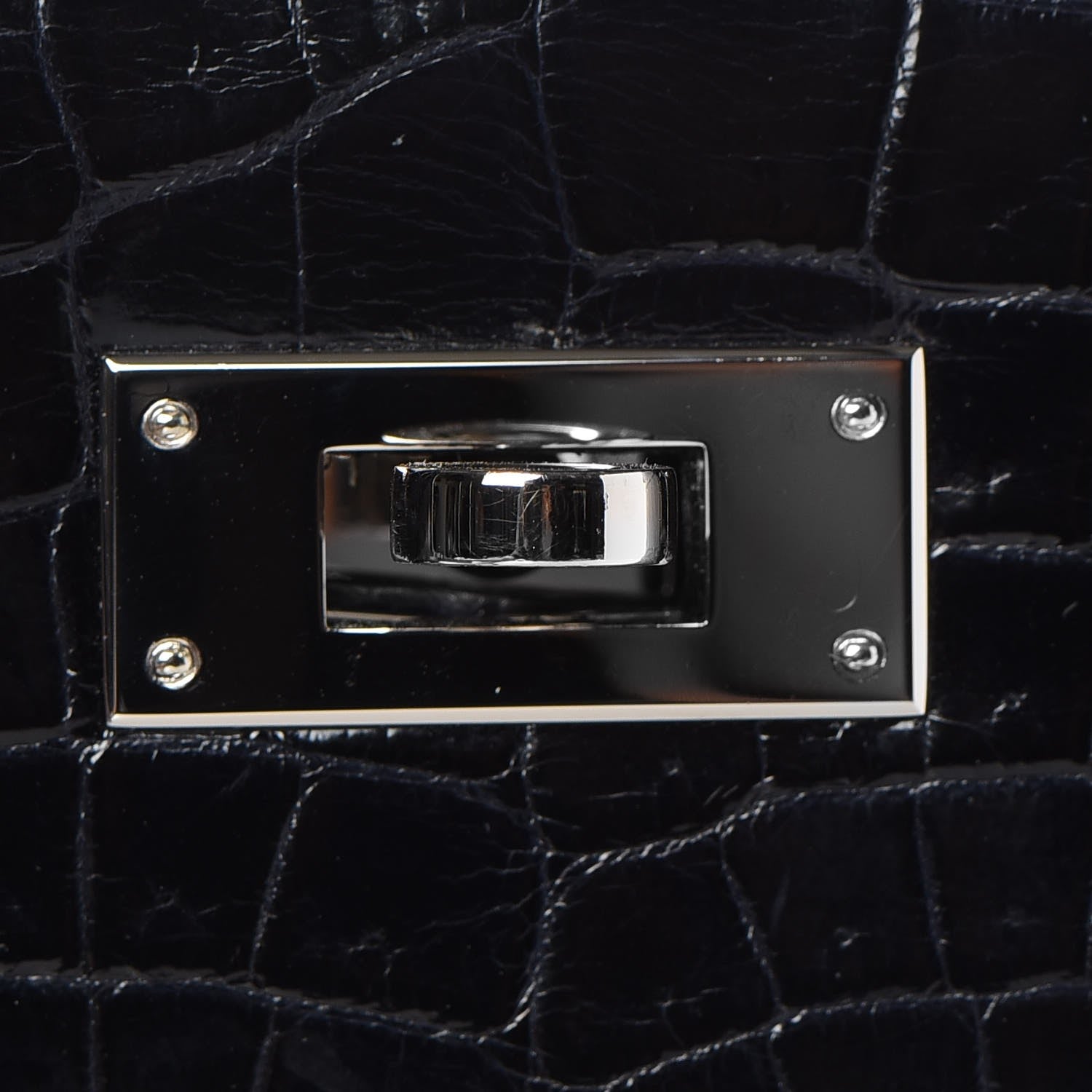 Hermes Shiny Niloticus Crocodile Kelly Sellier 32 8 of 36