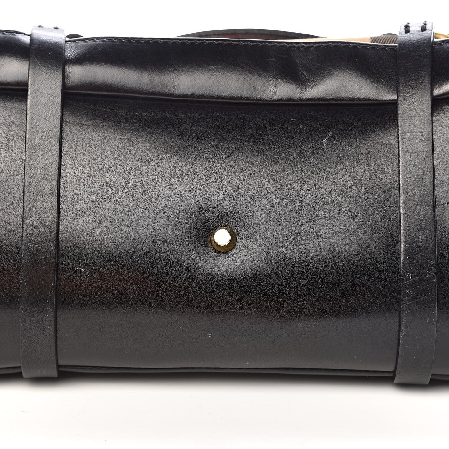 House Check Bridle Calfskin Kent Bag Black