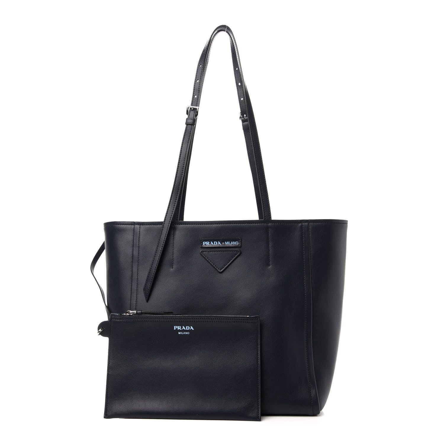 Prada Calfskin Concept Shopper Tote Black Astrale 1 of 12