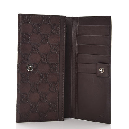 Gucci Guccissima Continental Wallet Dark Brown 5 of 8