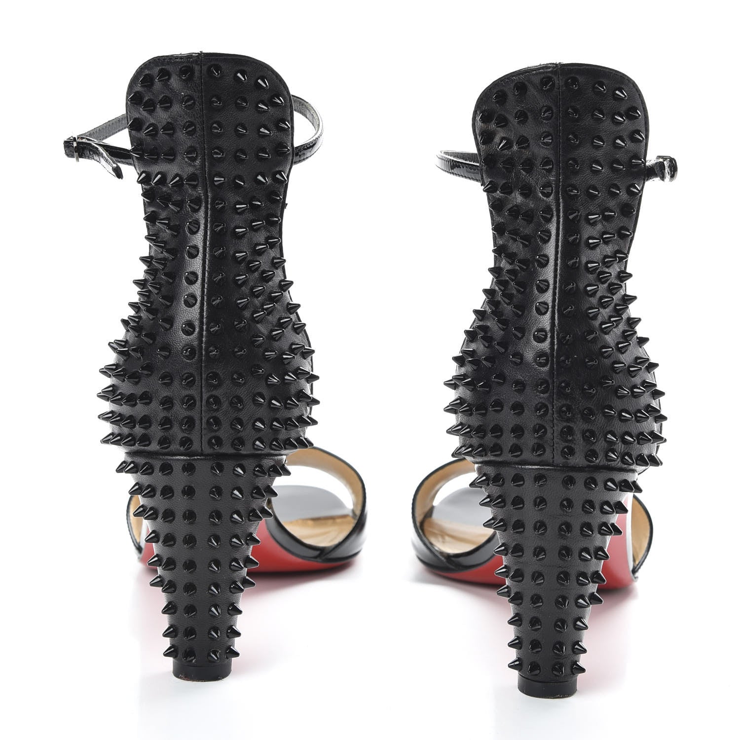Christian Louboutin Patent Nappa Trezanita 70 Sandals 40 Black 6 of 9