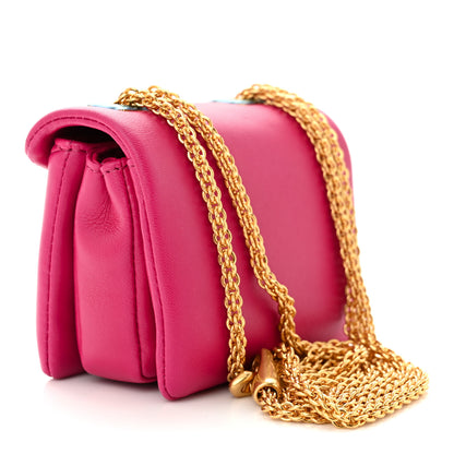 Valentino Garavani Nappa Micro One Stud Chain Bag Blossom 3 of 12
