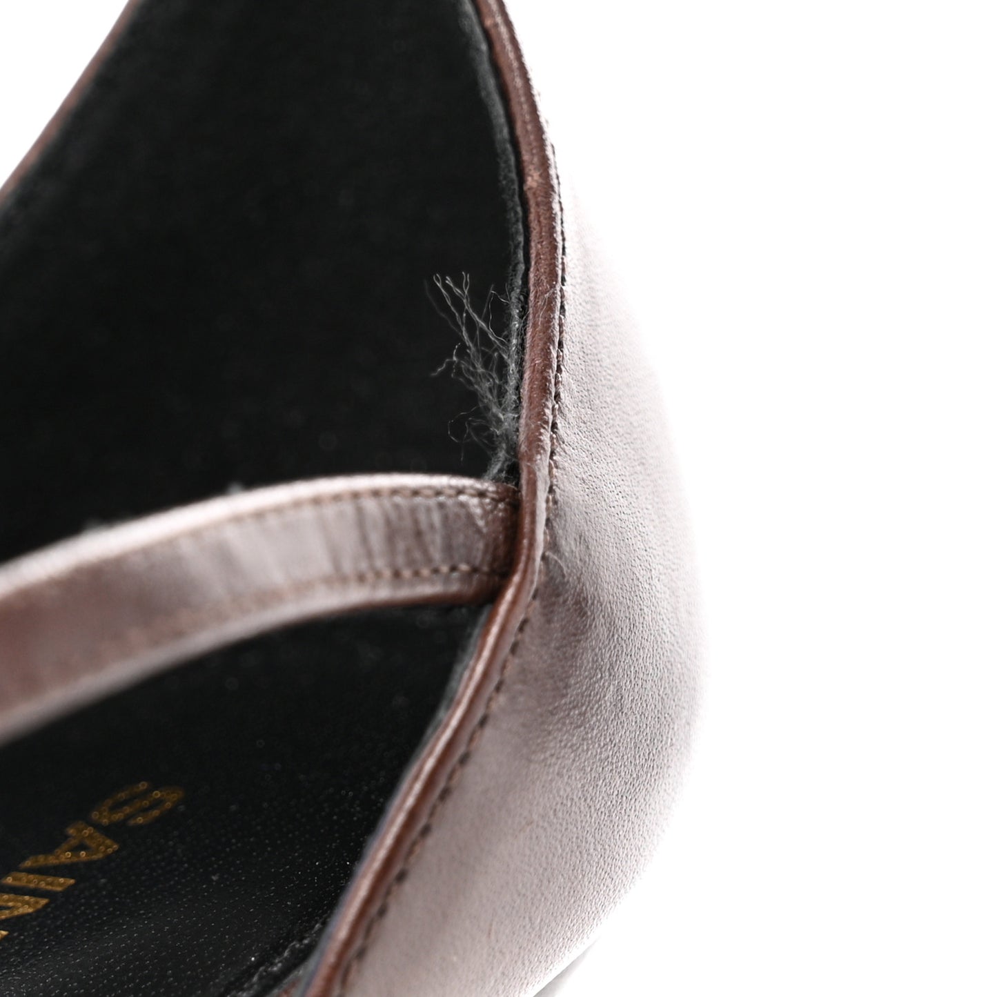Calfskin Cassandra 100 Ankle Strap Sandals 40 Moro