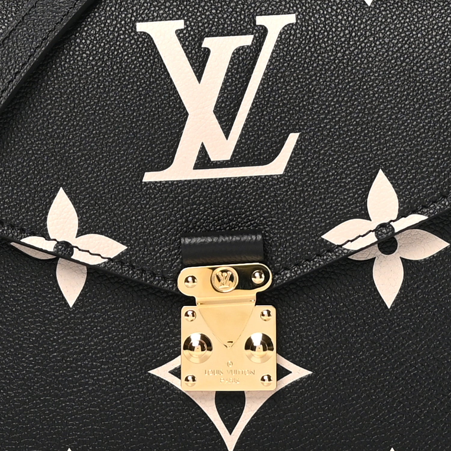 Louis Vuitton Empreinte Monogram Giant Pochette Metis Black Beige 8 of 10