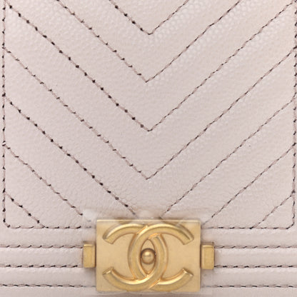 Chanel Caviar Chevron Boy Flap Waist Belt Bag Light Purple 8 of 11