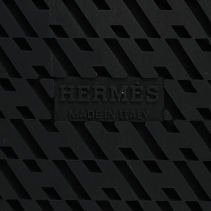 Hermes Suede Calfskin Go Mules 35.5 Black 8 of 13