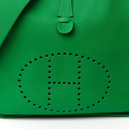 Hermes Taurillon Clemence Evelyne III GM Bambou 7 of 10