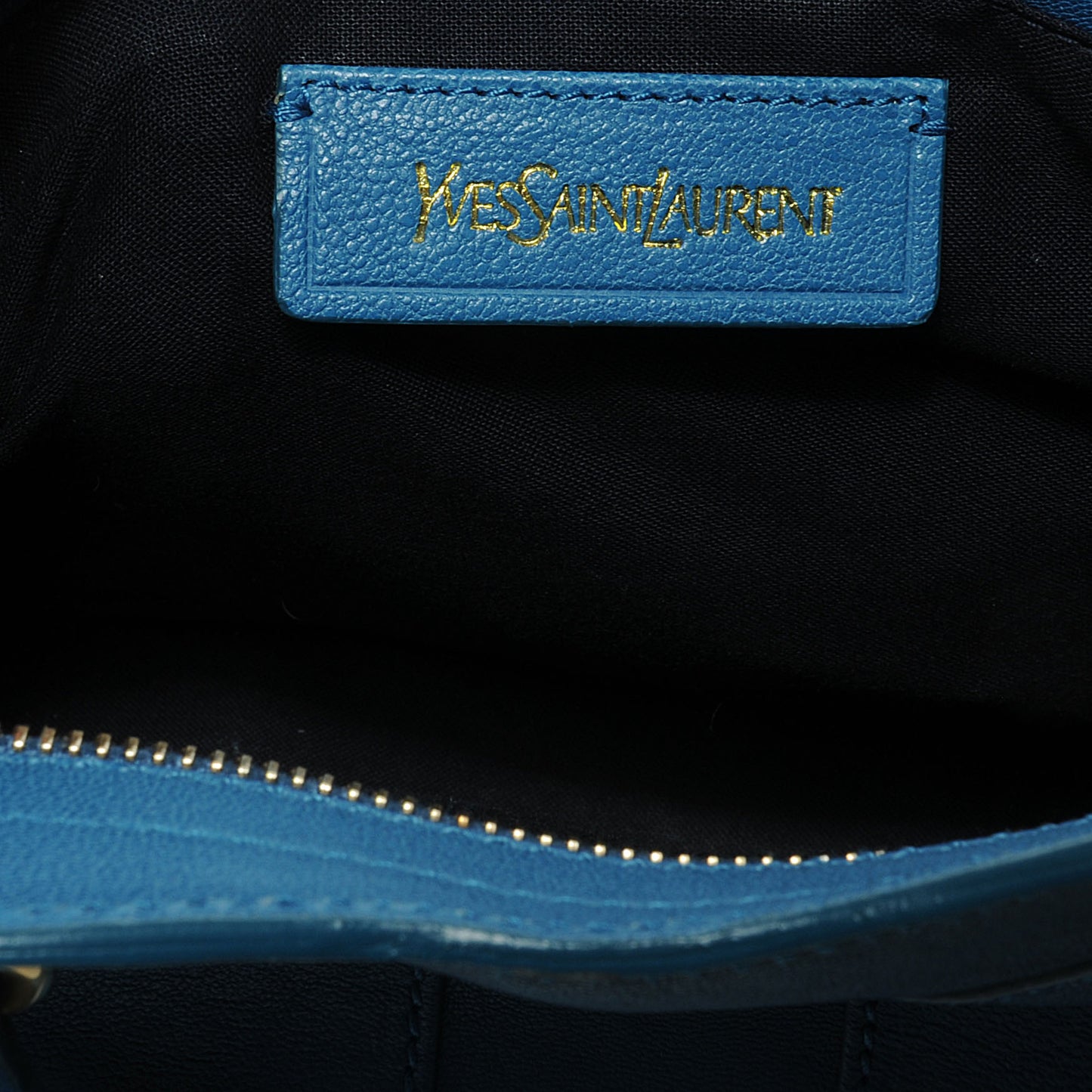 Leather Mini Cabas ChYc Blue