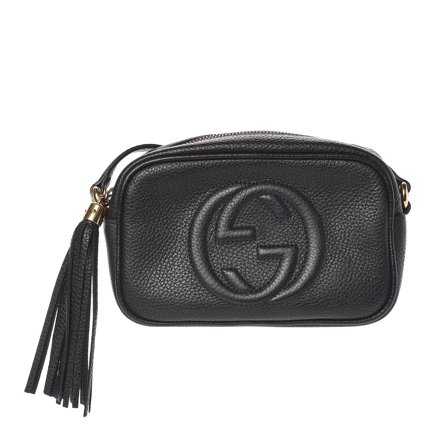 Gucci Pebbled Calfskin Mini Soho Disco Bag Black 1 of 12