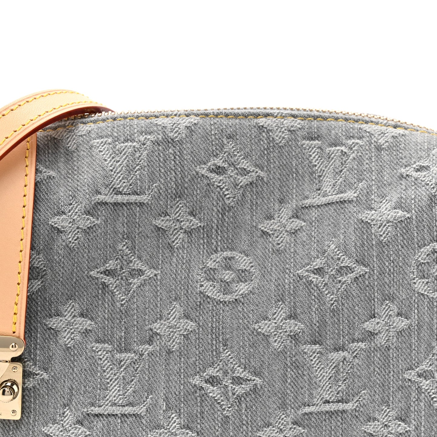 Denim Monogram Side Trunk MM Washed Gray