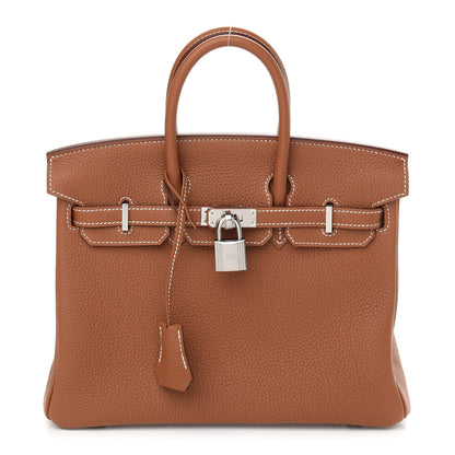 Hermes Togo Birkin 25 Gold 1 of 11