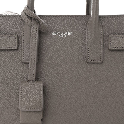 Saint Laurent Grained Calfskin Nano Sac De Jour Fog 8 of 12