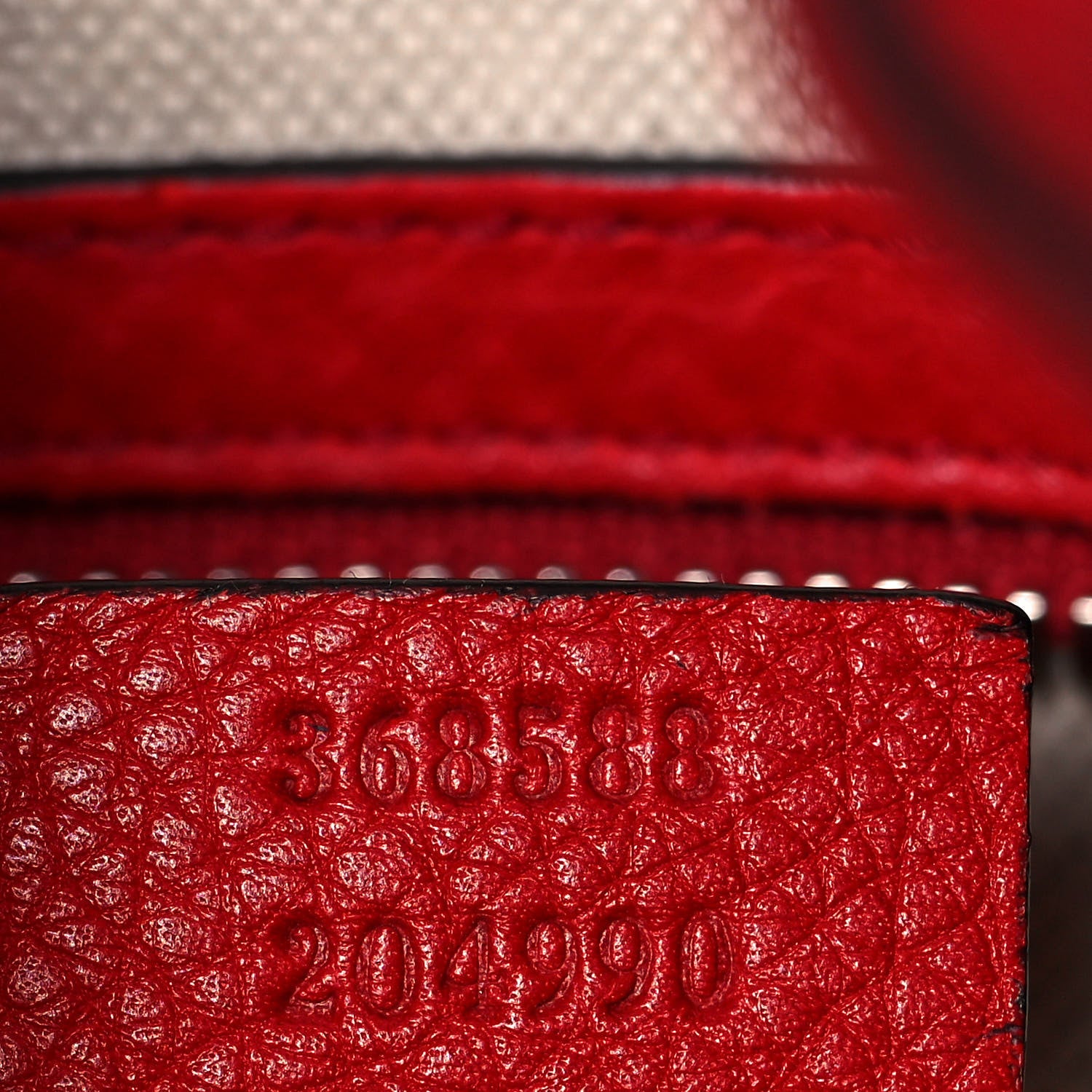 Gucci Pebbled Calfskin Small Soho Drawstring Backpack Tabasco Red 7 of 17